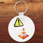 注意トラフィック警告コーン キーホルダー (正面)