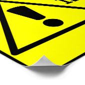 注意バカ ポスター (角)