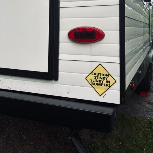 注意バンパーの中で臭いスリッキー！ シール