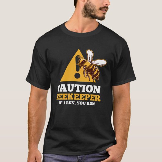 注意ビーキーパー走私はあなたの虫走動物の角 Tシャツ (正面)