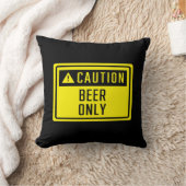 注意ビールのみ看板 クッション (ブランケット)