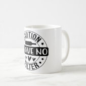 注意フィルターが無い コーヒーマグカップ (正面右)