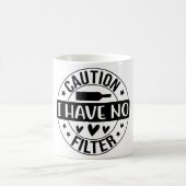 注意フィルターが無い コーヒーマグカップ (中央)