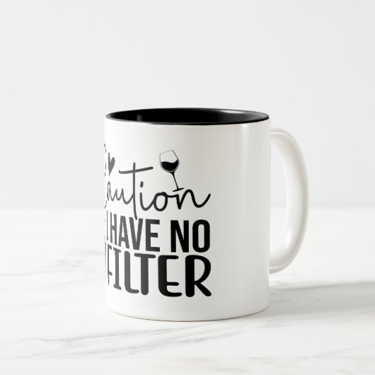 注意フィルターが無い ツートーンマグカップ (正面右)