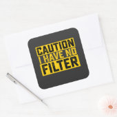 注意フィルターヴィンテージがない スクエアシール (封筒)