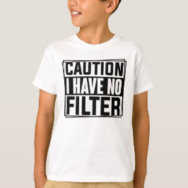 注意フィルター引用文の子おもしろいがいない Tシャツ