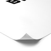 注意ブルワーと熱いコおもしろいーヒパン ポスター (角)