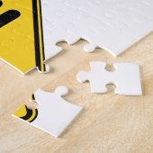 注意ヘリコプター標識 ジグソーパズル (側面)