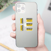 注意ヘルメットスティーカーパック シール (スマートフォン)