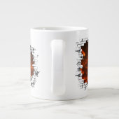 注意ホットコーヒおもしろいー火山溶岩マググ ジャンボコーヒーマグカップ (裏面)