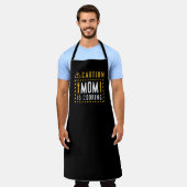 注意ママは料理 エプロン (着用した状態)