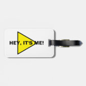 注意マークのラベル トラベルタグ 名前タグ "Hey It's Me" ラゲッジタグ (裏面横)