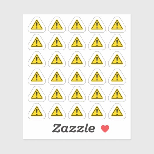 注意マーク 重要なお知らせ カレンダー シール (シート)