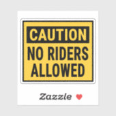 注意ライダーの使用は禁止 シール (シート)