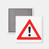 注意三角形シンボル マグネット (正面/裏面)