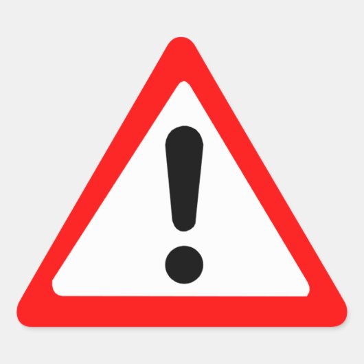 注意三角形シンボル 三角形シール (正面)