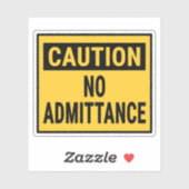 注意入場禁止 シール (シート)