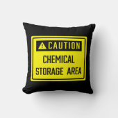 注意化学貯蔵区域 クッション (正面)