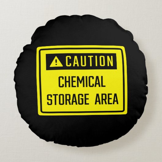 注意化学貯蔵区域 ラウンドクッション (正面)