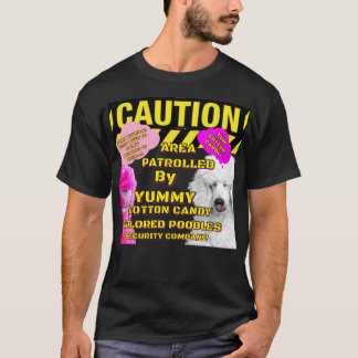 注意区域棉花糖贵宾犬巡逻 Tシャツ