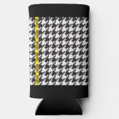 注意千鳥格子の包まれたして スリム缶クーラー (裏面)