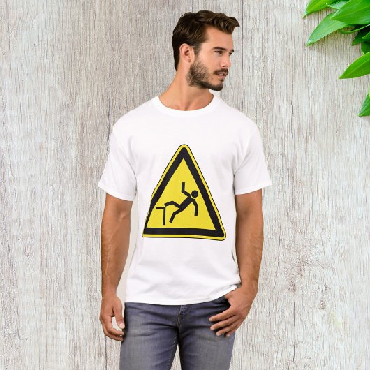 注意喚起 転倒注意 サイン Tシャツ