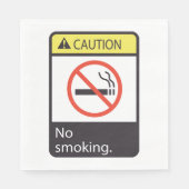 注意喫煙記号 スタンダードランチョンナプキン (正面)