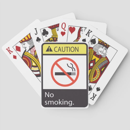 注意喫煙記号 トランプ (裏面)