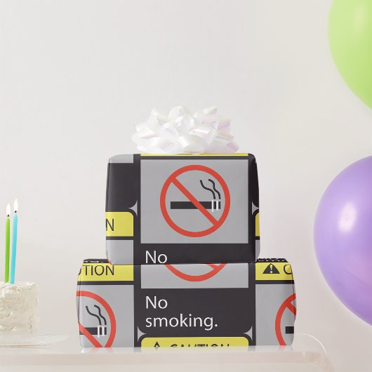 注意喫煙記号 ラッピングペーパー