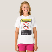注意喫煙記号 Tシャツ (正面フル)