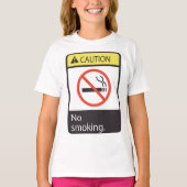 注意喫煙記号 Tシャツ (正面)