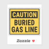 注意埋設ガスライン シール (シート)