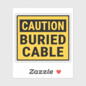 注意埋設ケーブル シール (シート)