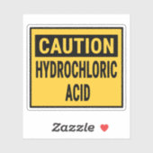 注意塩酸 シール (シート)