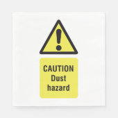 注意塵危険標識 スタンダードランチョンナプキン (正面)
