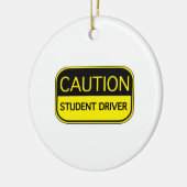 注意学生ドライバー セラミックオーナメント (左)