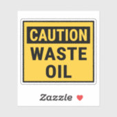 注意廃棄物油 シール (シート)