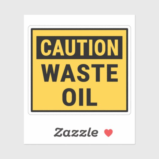 注意廃棄物油 シール (シート)