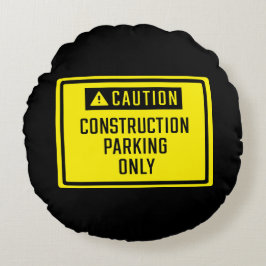 注意建築駐車専用標識 ラウンドクッション