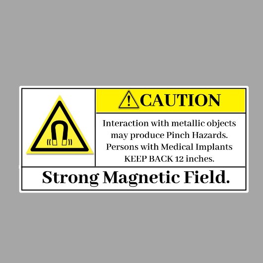注意強磁場ラベル シール
