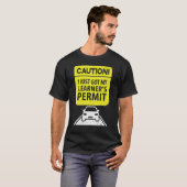 注意得運転免許証 Tシャツ (正面フル)