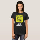 注意得運転免許証 Tシャツ (正面フル)