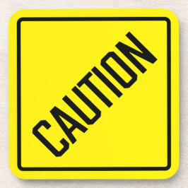 注意懸命プラスチックコースター コースター