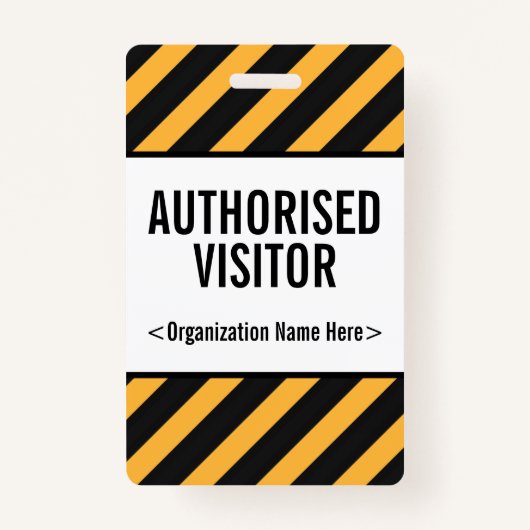 注意把握の"訪問者"のバッジ承認しました バッジ (正面)