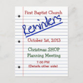 注意書きはがき – 便数々の箋 – 目的 シーズンポストカード (正面)