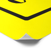 注意標識建築 ポスター (角)