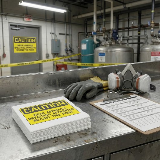 注意標識衣服認定呼吸装置 スタンダードランチョンナプキン