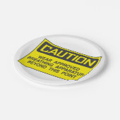 注意標識衣服認定呼吸装置 ペーパープレート (アングル)