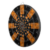 注意深いオレンジ投げ矢板中心点ターゲット狙撃兵 ダーツボード (正面右)