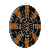 注意深いオレンジ投げ矢板中心点ターゲット狙撃兵 ダーツボード (正面左)